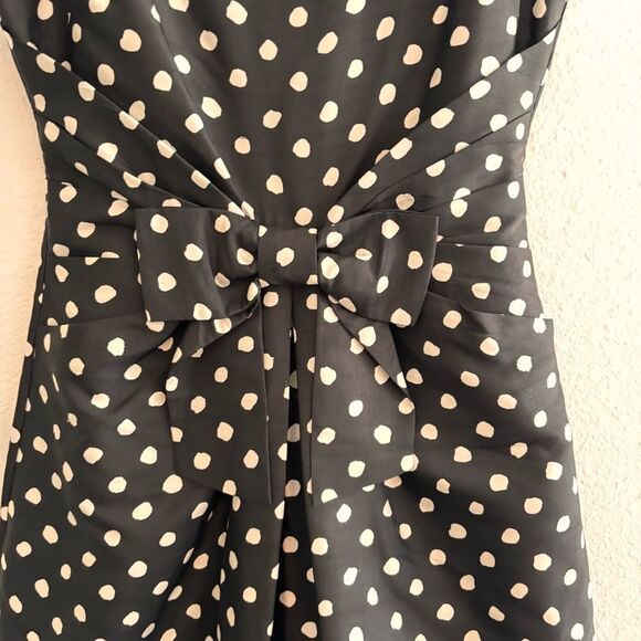 Kate Spade Silk Jillian Polkadot Bow dress with pockets Size 2 - Picture 5 of 6